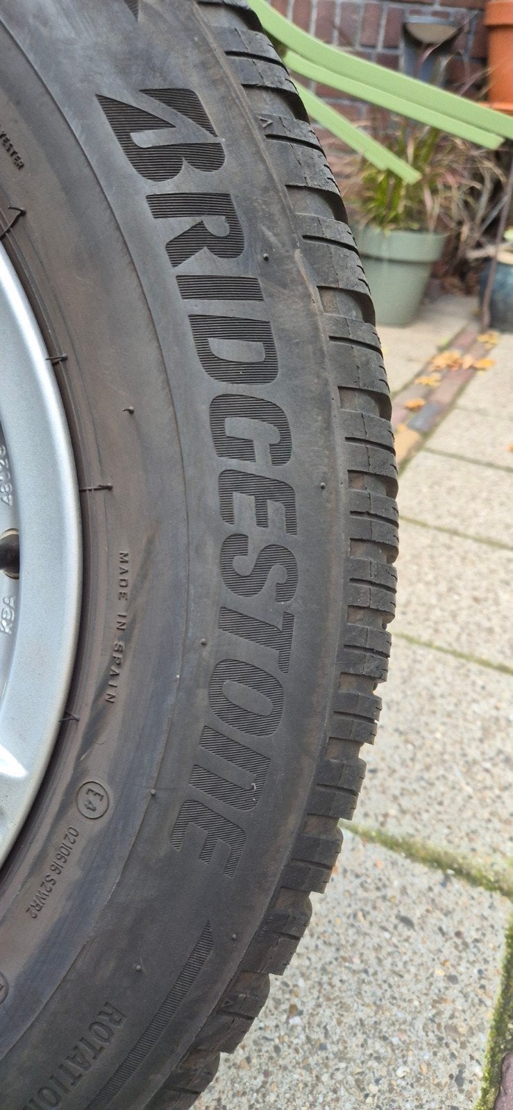 Bridgestone Blizzak LM005 winterbanden met velgen 215/65R16, Ophalen, 16 inch, Banden en Velgen, Winterbanden