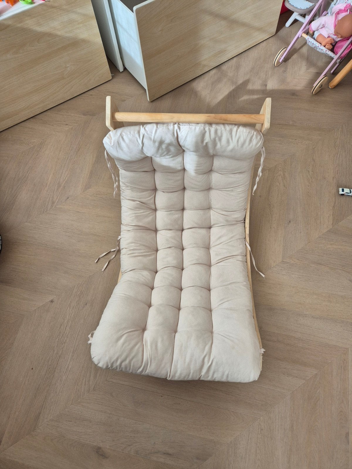 Buxibo Houten Klimboog / Klimbrug met Kussen (Montessori), Ophalen, Zo goed als nieuw, Overige typen