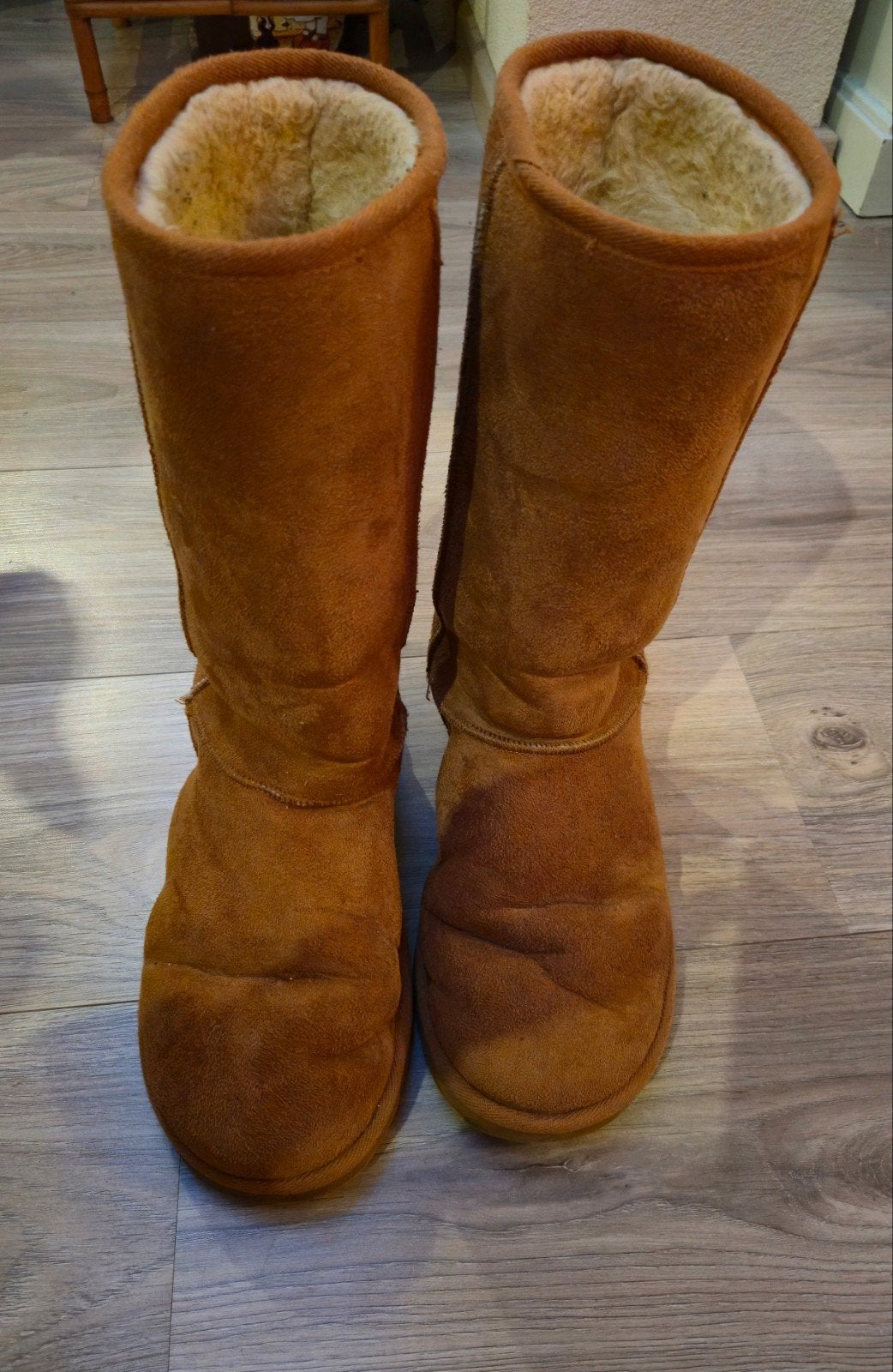 Ugg laarzen - Klassieke bruine Uggs maat 40, Kleding | Dames, Hoge laarzen, Bruin, Verzenden, Gedragen