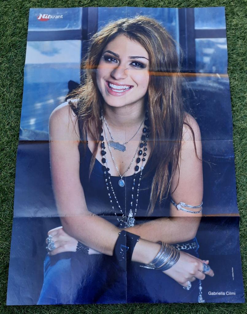 Grote Poster Hitkrant 2008 Gabriella Cilmi, Ophalen of Verzenden, Gebruikt, A1 t/m A3, Muziek