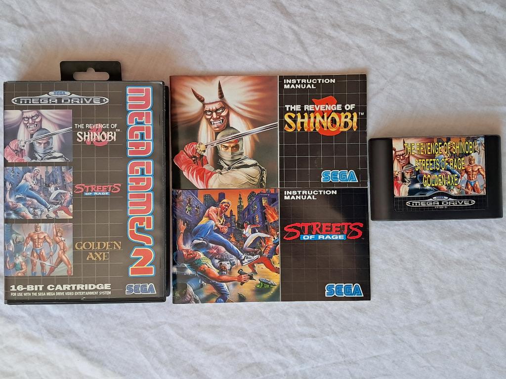 Mega Games 2 / Golden Axe / Shinobi - SEGA Mega Drive, Avontuur en Actie, Gebruikt, Verzenden, 2 spelers