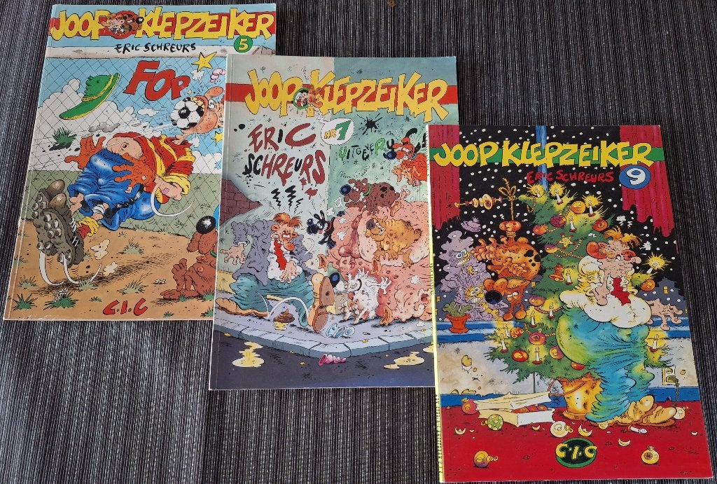 Eric Schreurs - Joop Klepzeiker nummer 5, 7 & 9, Meerdere stripboeken, Ophalen of Verzenden, Zo goed als nieuw, Eric Schreurs