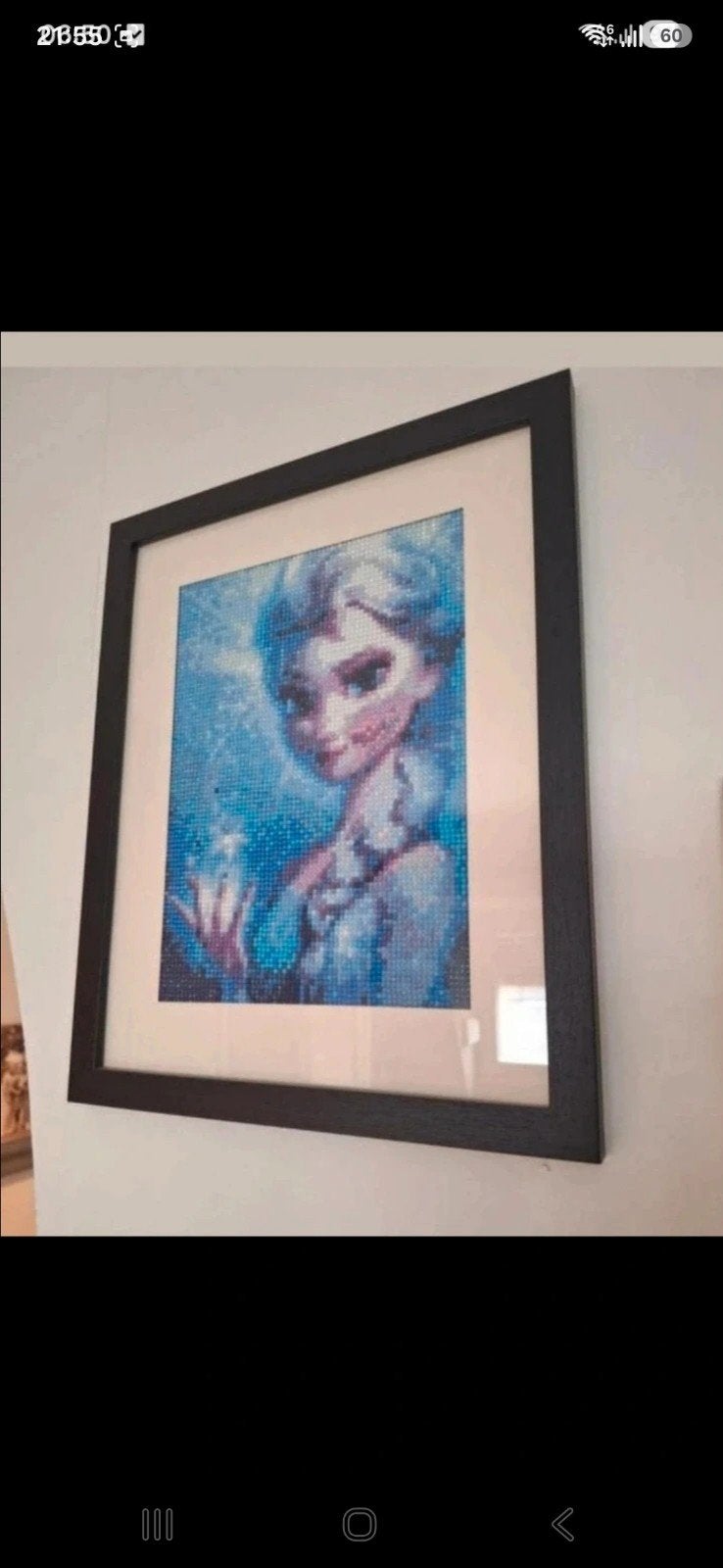 schilderij gemaakt met diamond painting
30 breed
37 hoog, Ophalen of Verzenden