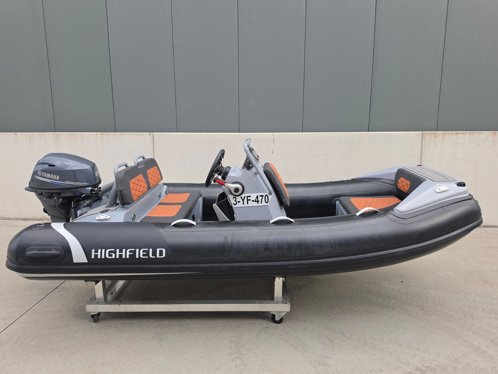 Highfield Sport 360 Hypalon met Yamaha 25pk buitenboordmotor, Aluminium, 4 m, Inclusief motor, Zo goed als nieuw