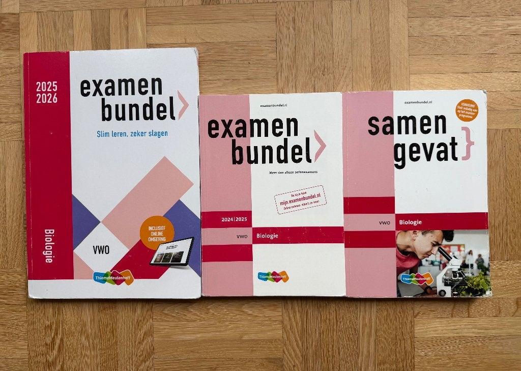 Examenbundel Biologie + samengevat laatste editie, VWO, Biologie, ThiemeMeulenhoff, Ophalen of Verzenden