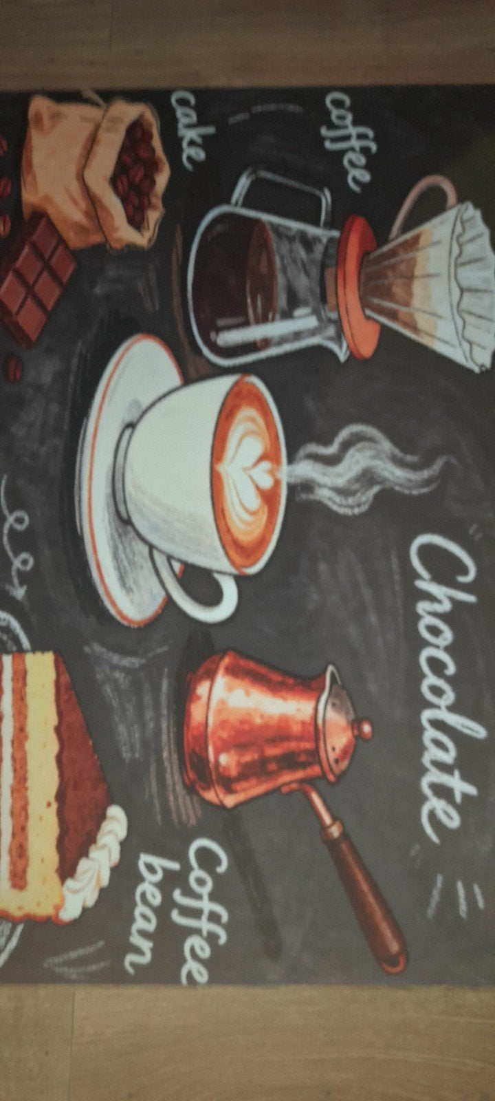 Inductie kookplaat beschermer 90x60cm - Koffie design, Overige typen, Nieuw, Ophalen of Verzenden, Zwart