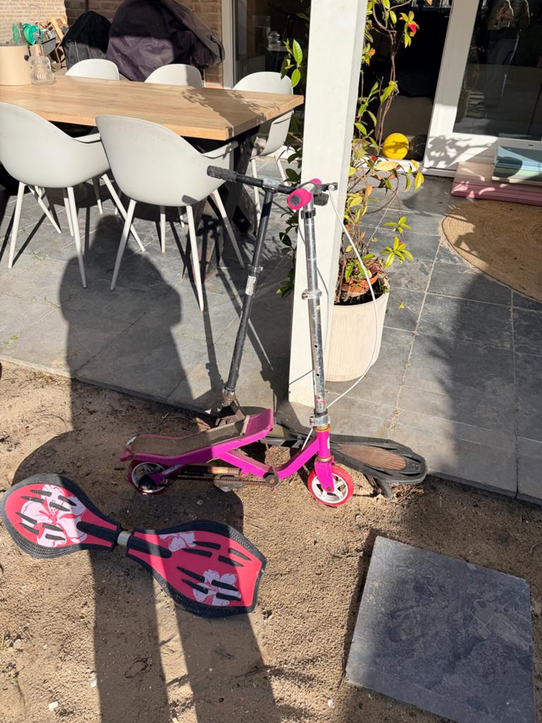 Waveboard, spacescooter en wavescooter - samen voor 5 euro, Fietsen en Brommers, Steps, Ophalen, Zo goed als nieuw, Overige typen