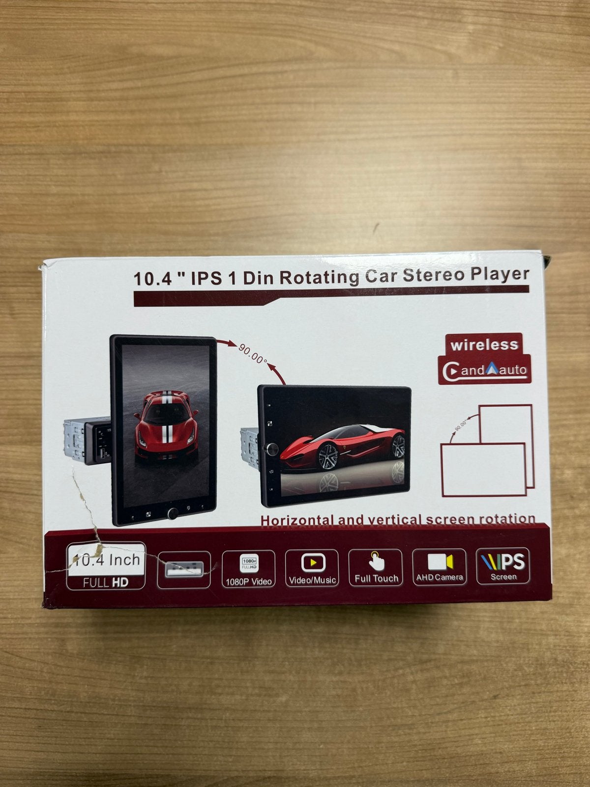 10.4" IPS 1 Din Roterende Auto Stereo Speler, Ophalen of Verzenden, Nieuw