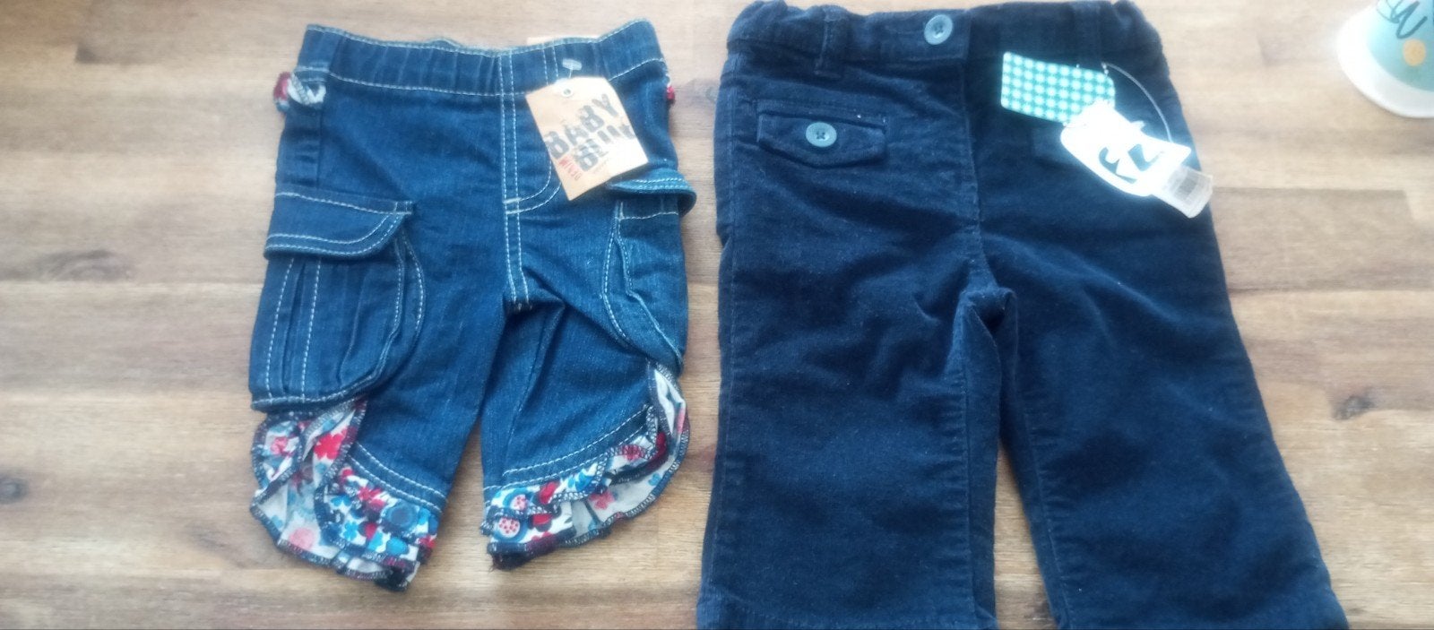 leuke baby broekjes nieuw  met prijskaartmaat 68, Blauw, Nieuw, Overige maten, Baby blue en frendz