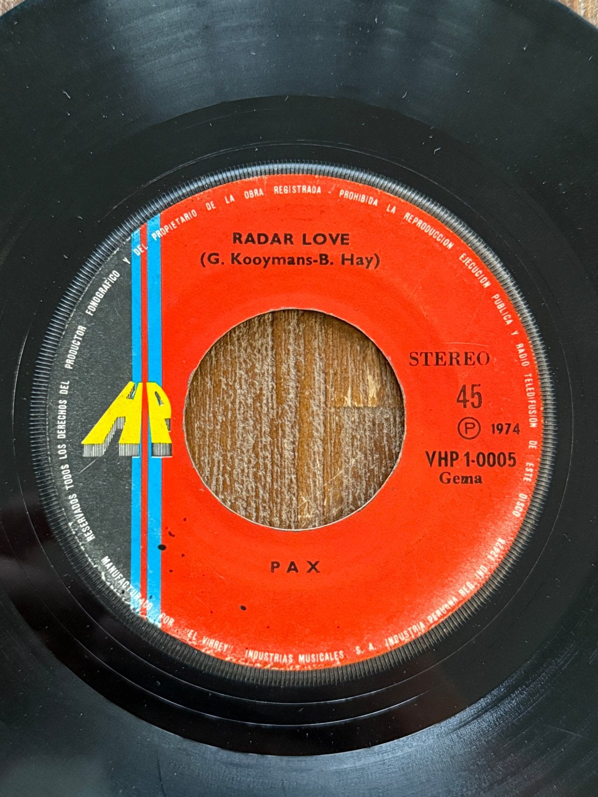 Pax - Dark Rose / Radar Love (1974) Golden Earring, Gebruikt, 7 inch, Ophalen of Verzenden, Pop