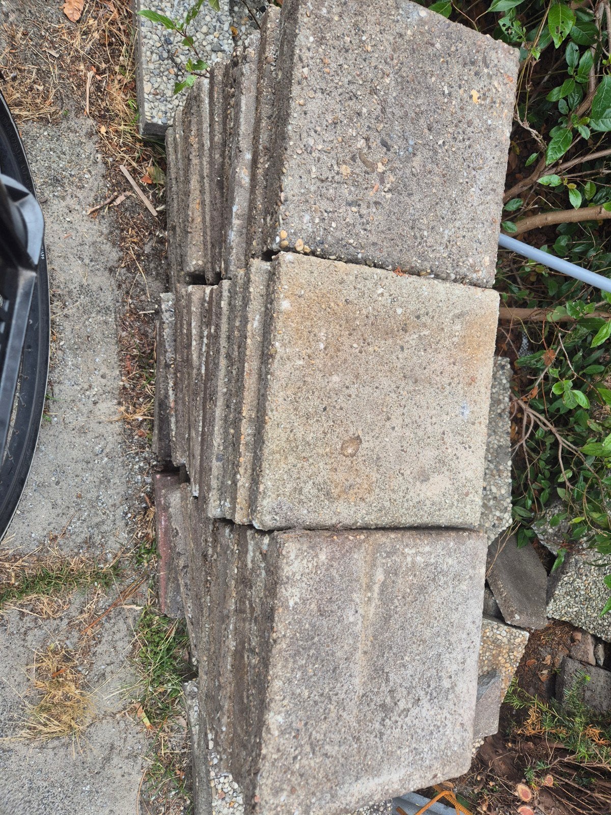 Stoeptegels, Ophalen, Gebruikt, Beton, Terrastegels