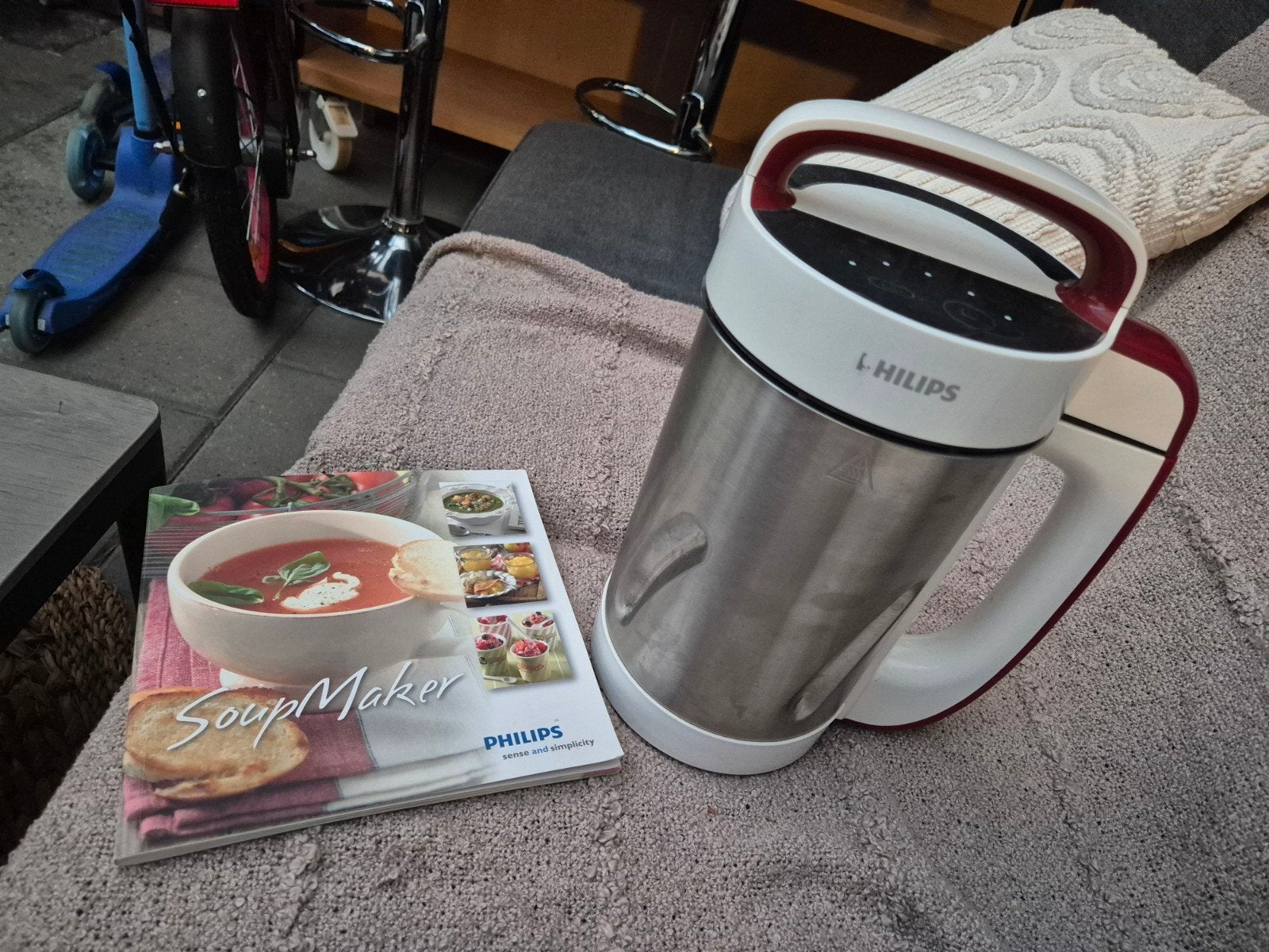 Philips HR2200 SoupMaker met receptenboek - Z.g.a.n., 1 tot 2 liter, Ophalen, Zo goed als nieuw
