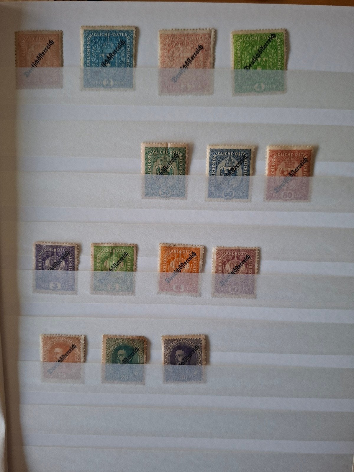 Oostenrijkse postzegels met Duitse opdruk, Ophalen of Verzenden, Postfris