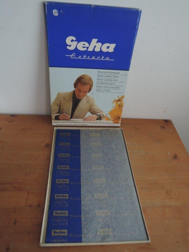Vintage doos Geha carbonpapier, Ophalen of Verzenden