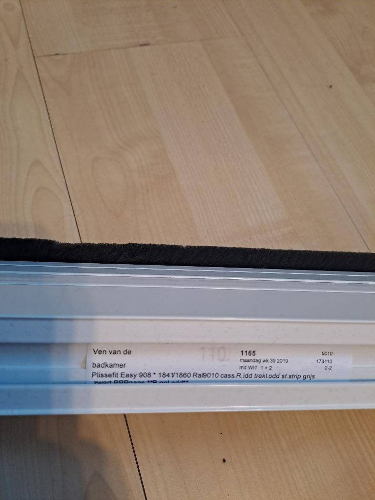 unilux plissé hordeur, Doe-het-zelf en Verbouw, Deuren en Horren, Ophalen, Zo goed als nieuw, Hordeur, Minder dan 200 cm