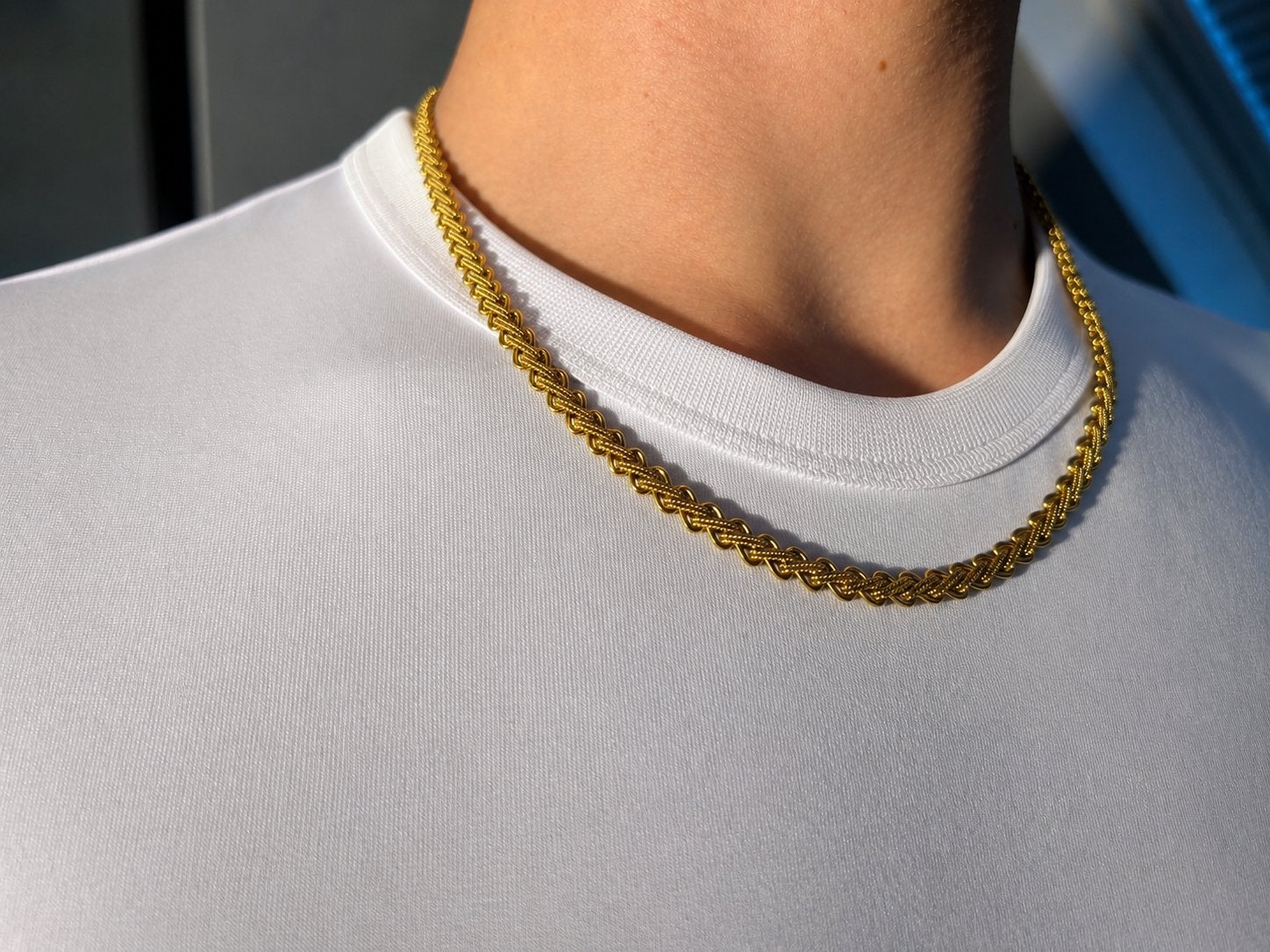 22K gouden ketting, Ophalen of Verzenden, Zo goed als nieuw, Goud, Goud