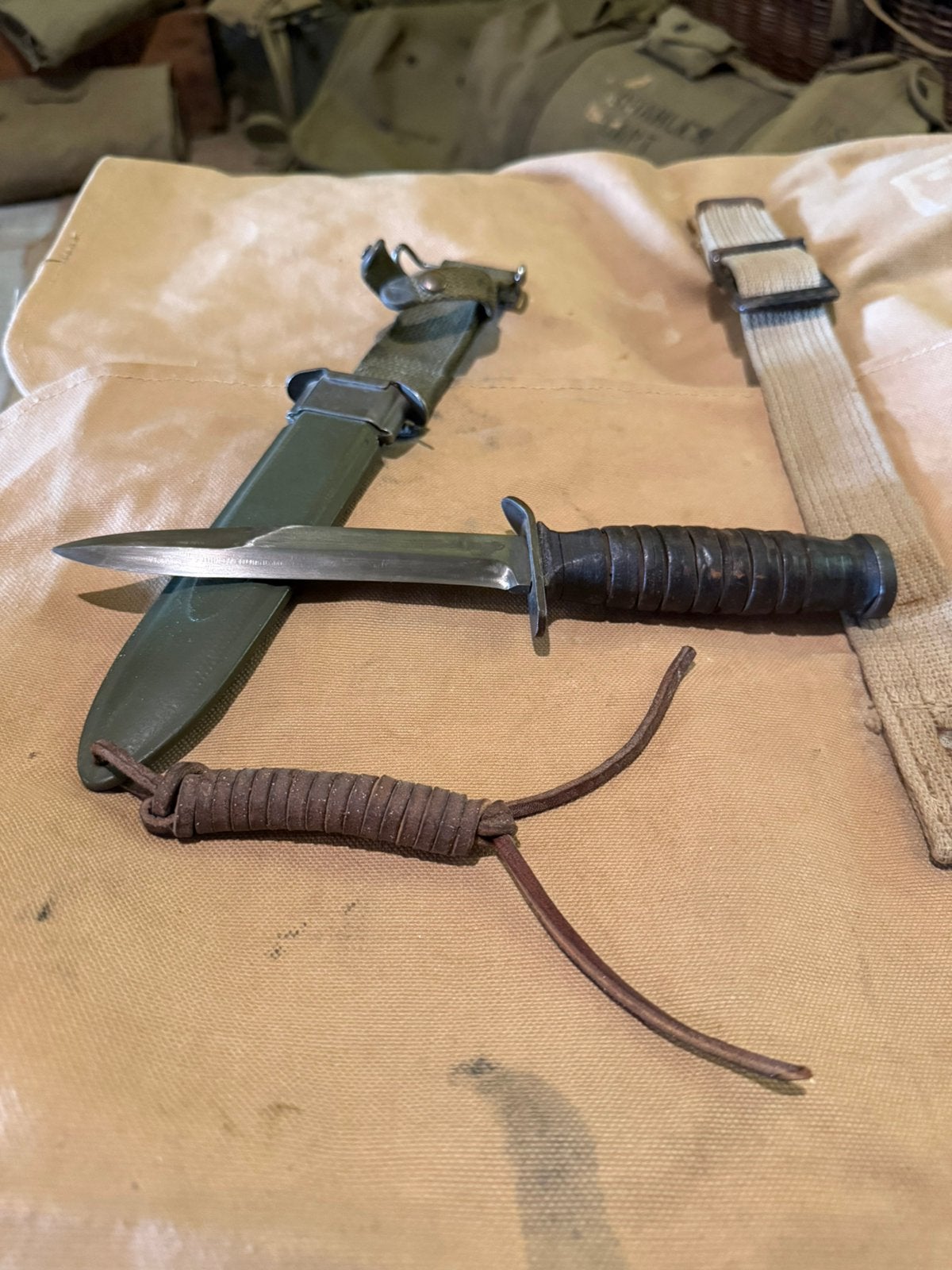 US WW2 m3 knife, Ophalen of Verzenden, Landmacht, Amerika, Mes of Dolk