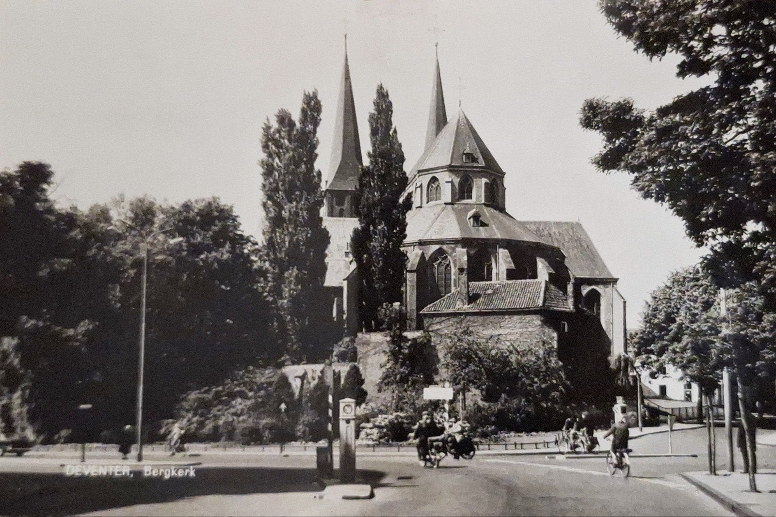 Fotokaart Deventer - Bergkerk, Ophalen of Verzenden, Ongelopen, Overijssel