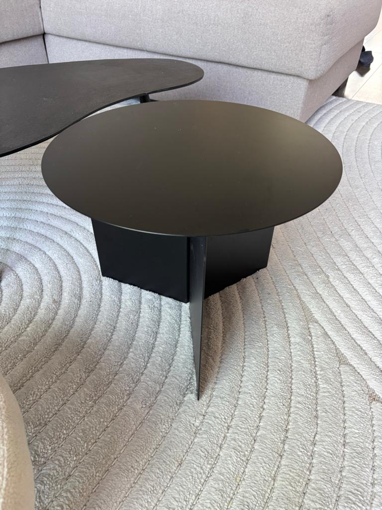 HAY Slit Bijzettafel Salontafel Zwart - Ø45x35,5 cm, Huis en Inrichting, Tafels | Bijzettafels, Ophalen, Minder dan 45 cm, Minder dan 55 cm