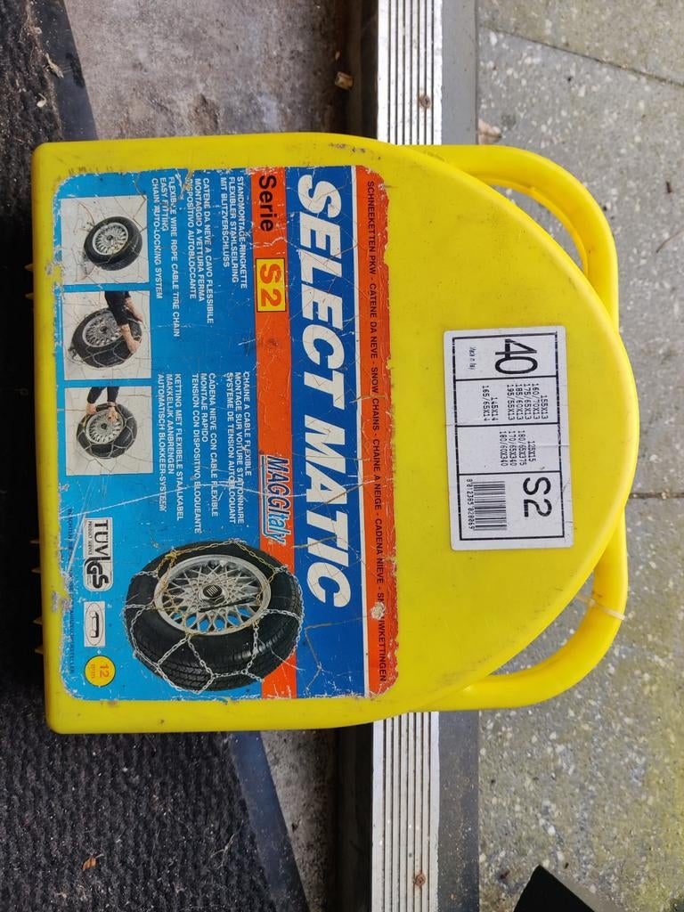 Maggi Select Matic S2 sneeuwkettingen - Maat 40, Auto diversen, Sneeuwkettingen, Ophalen of Verzenden, Gebruikt