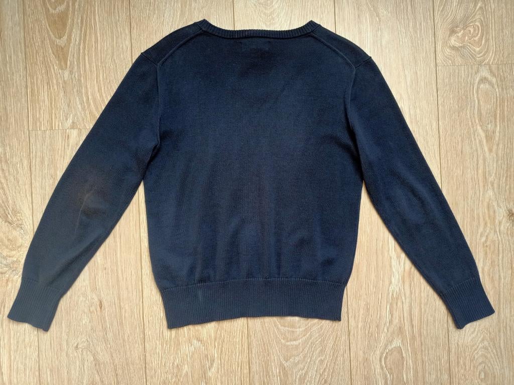 Donkerblauwe Ralph Lauren V hals trui.izgs. Mt 152-158, Ophalen of Verzenden, Zo goed als nieuw, Jongen, Trui of Vest