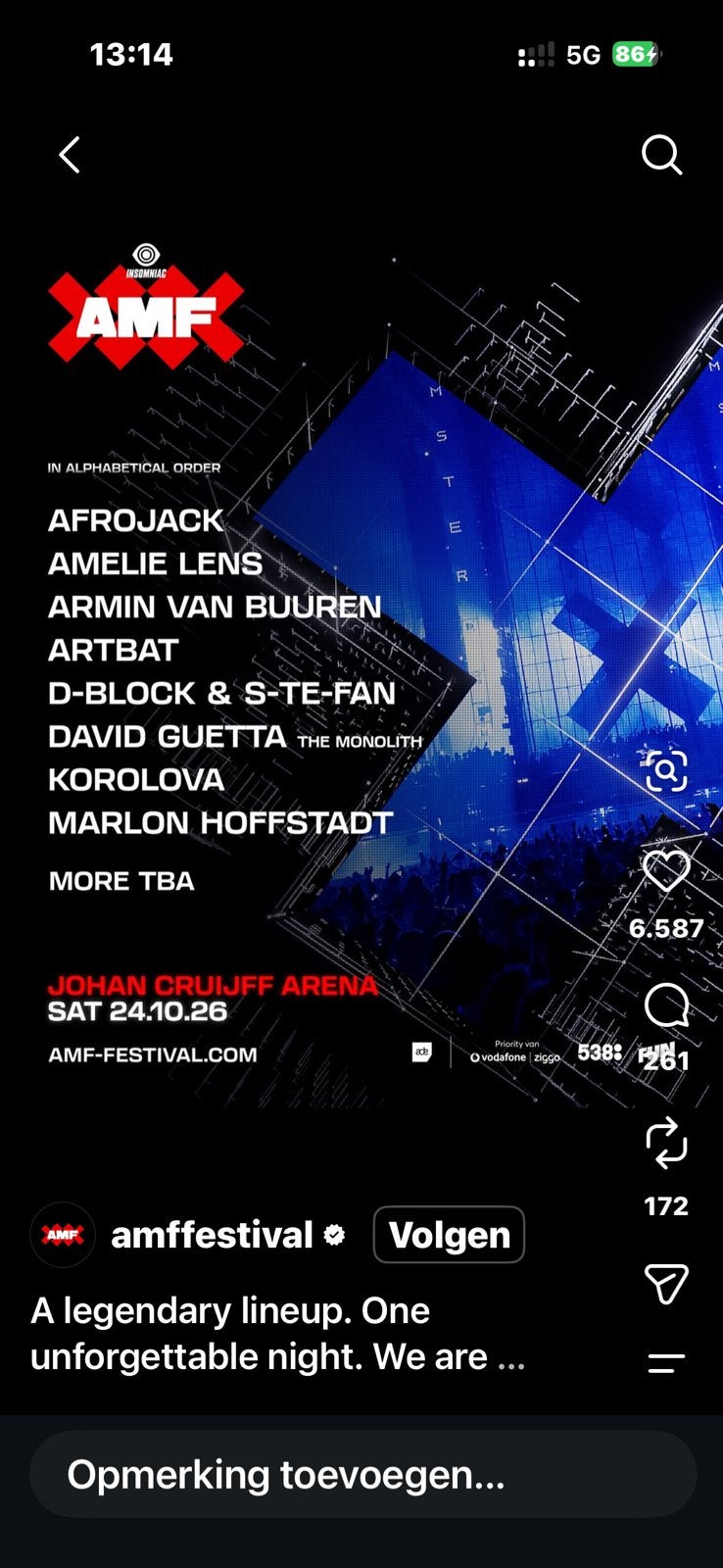 AMF ADE  2026 2 tickets + 1 locker, Tickets en Kaartjes, Twee personen