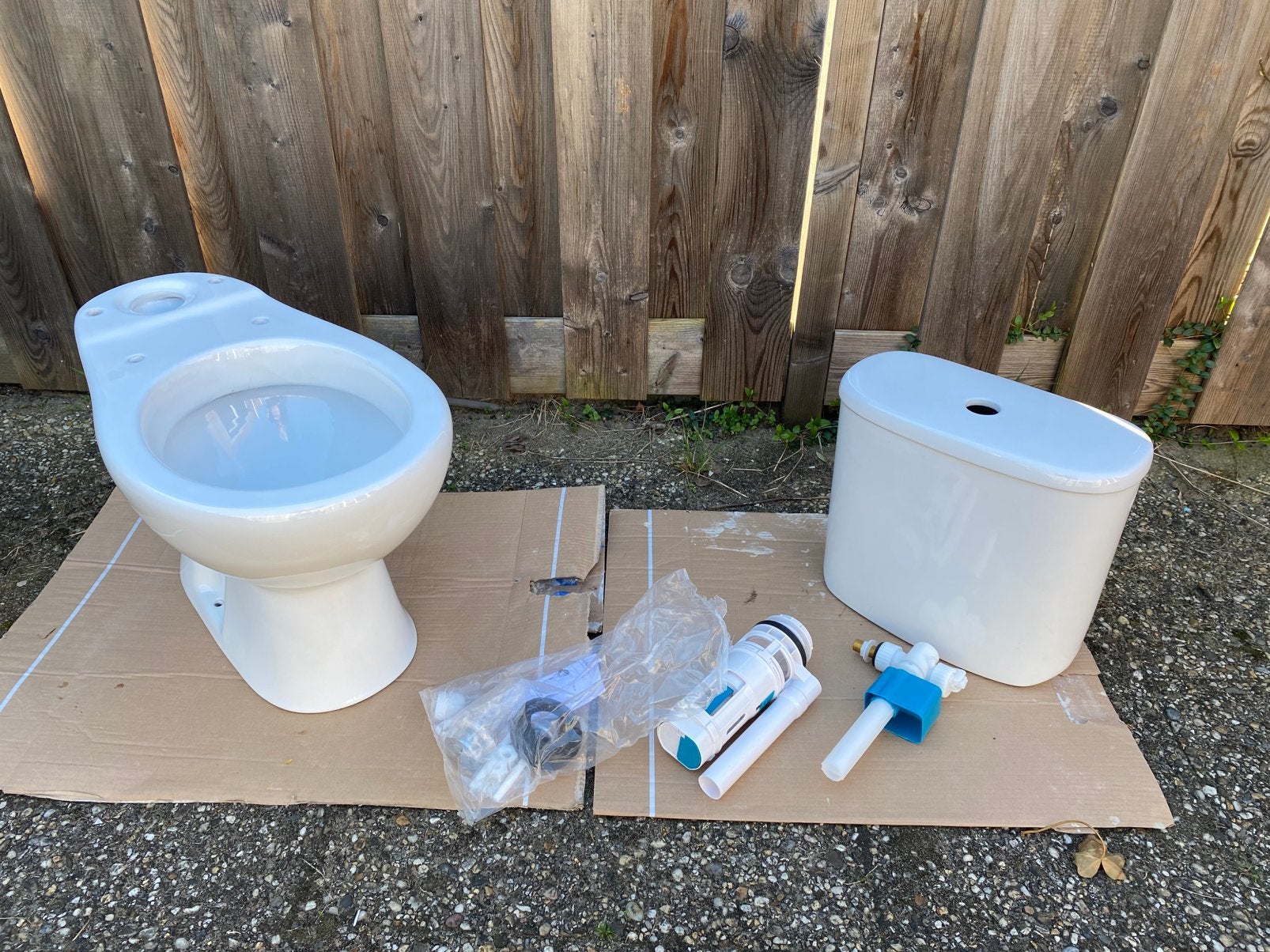 Duoblok toilet, Ophalen, Nieuw, Steen, Toilet
