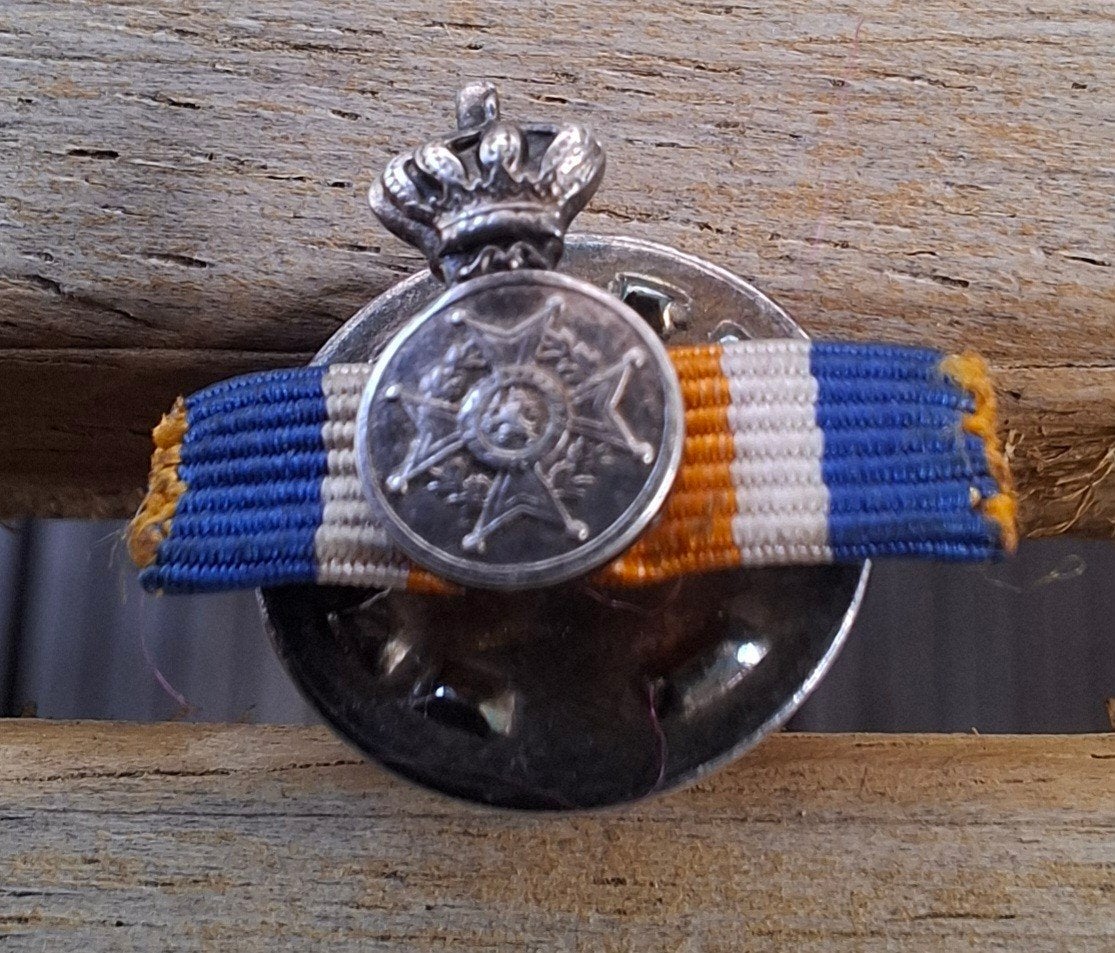 Revers speldje Eremedaille in de Orde van Oranje-Nassau, Postzegels en Munten, Penningen en Medailles, Ophalen of Verzenden, Overige materialen