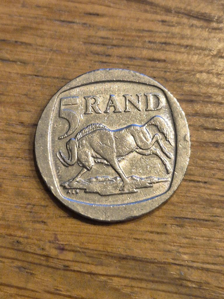 Zuid-Afrika - 5 Rand 1995, Verzenden, Zuid-Afrika, Losse munt