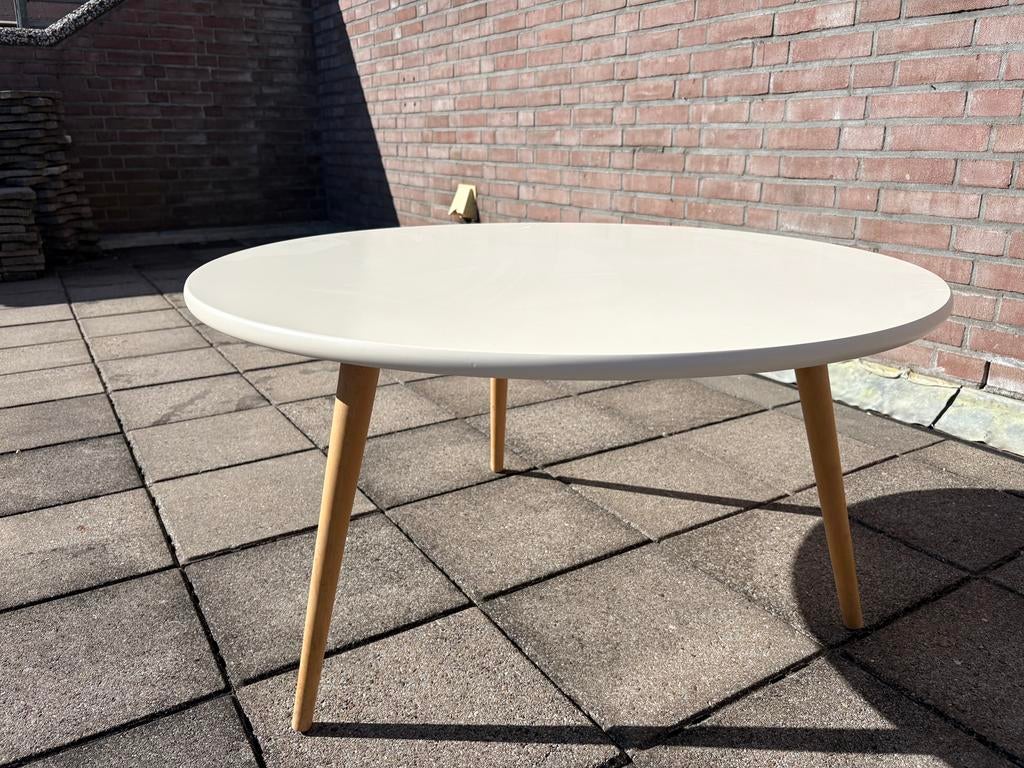 Beliani binnen Salontafel wit mdf, Ophalen, Zo goed als nieuw, Rechthoekig, Kunststof