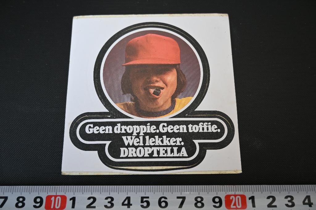 sticker geen droppie geen toffie wel lekker DROPTELLA 7001, Ophalen, Zo goed als nieuw