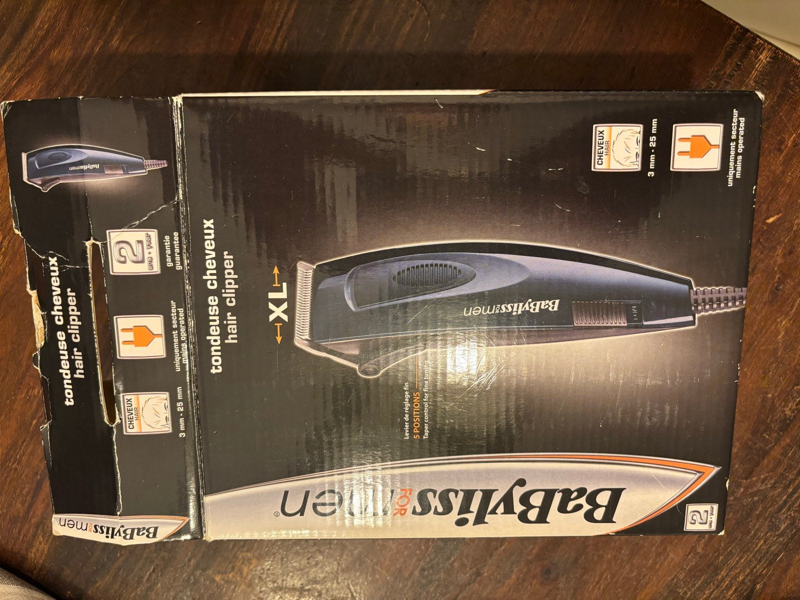 BaByliss Men Tondeuse Cheveux XL - Haarclipper, Ophalen of Verzenden, Gebruikt, Haarverzorging