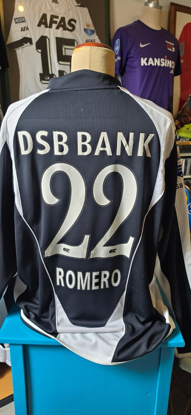 Matchworn Keepersshirt AZ 08/09 - Sergio Romero, Maat XL, Ophalen of Verzenden, Gebruikt, Shirt