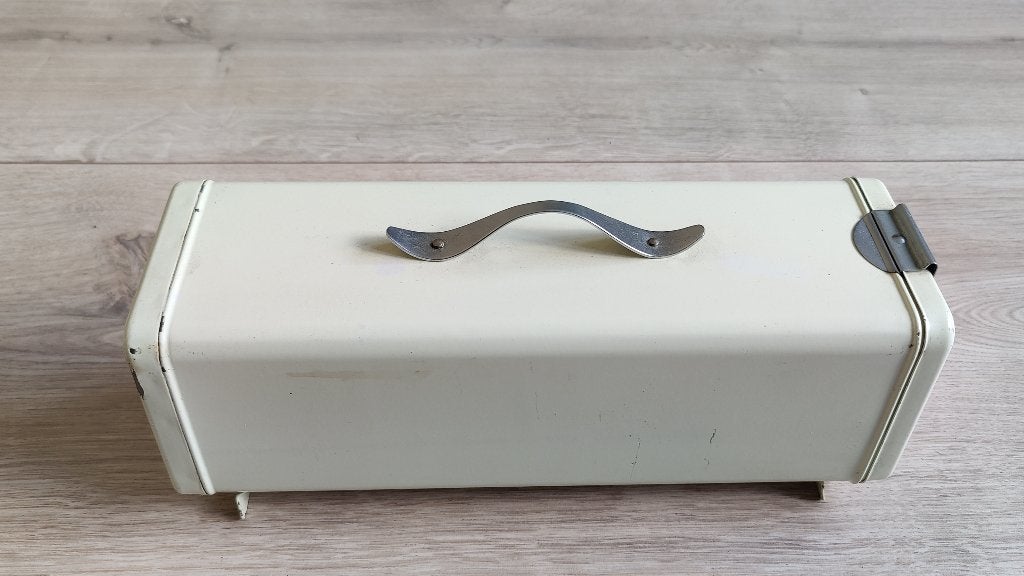 Origineel Brabantia cakeblik compleet met plankje 1950-1969, Verzamelen, Retro, Ophalen of Verzenden, Huis en Inrichting