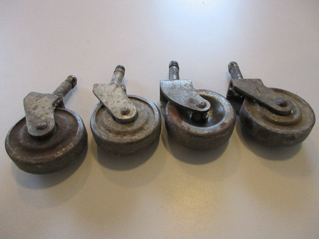 4 originele metalen wielen wurlitzer jukebox, Ophalen of Verzenden, Gebruikt, 1950 tot 1960, Wurlitzer