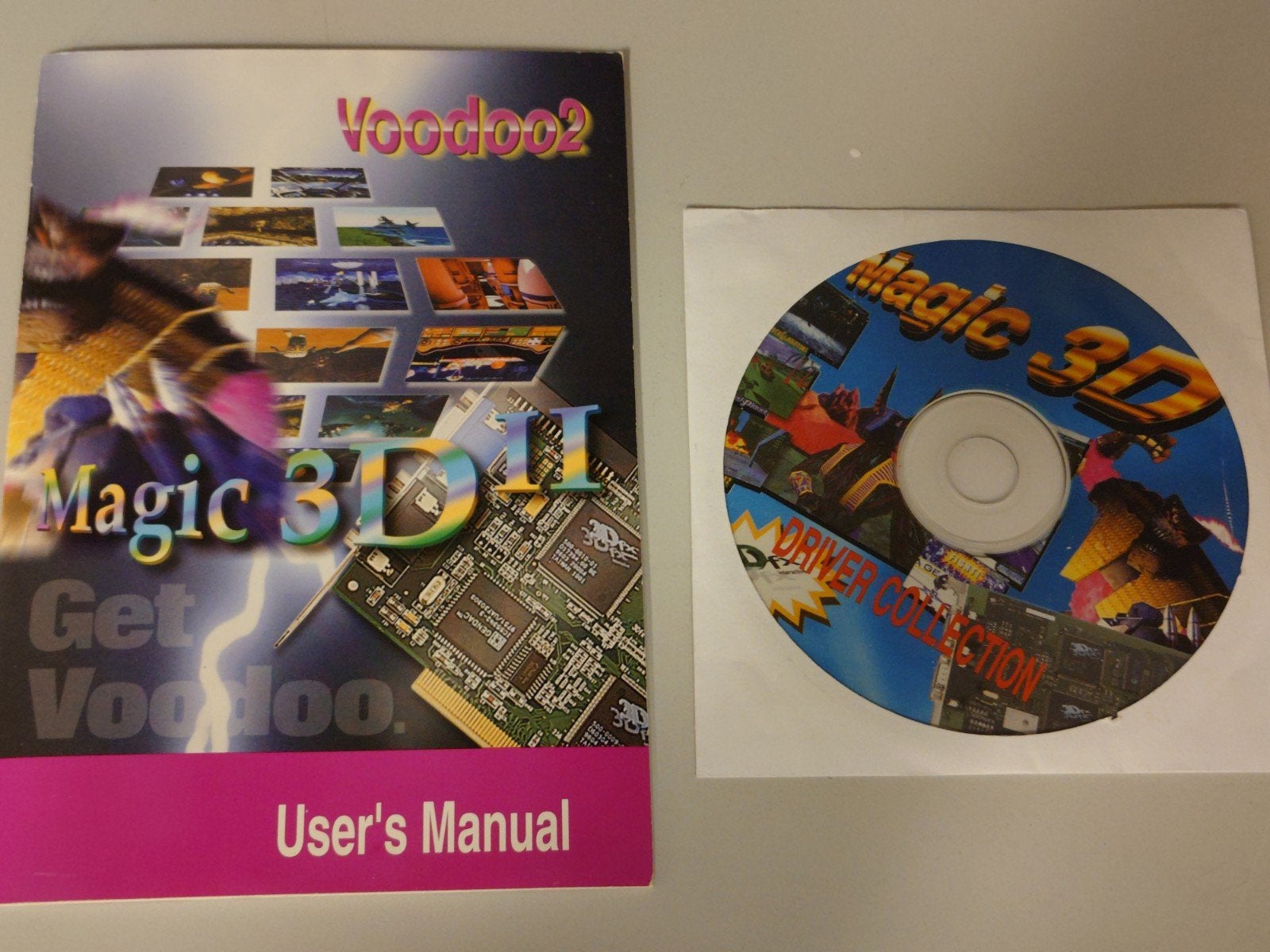 Boekje en driver cd van Skywell Magic 3D II 3dfx voodoo2, Ophalen of Verzenden