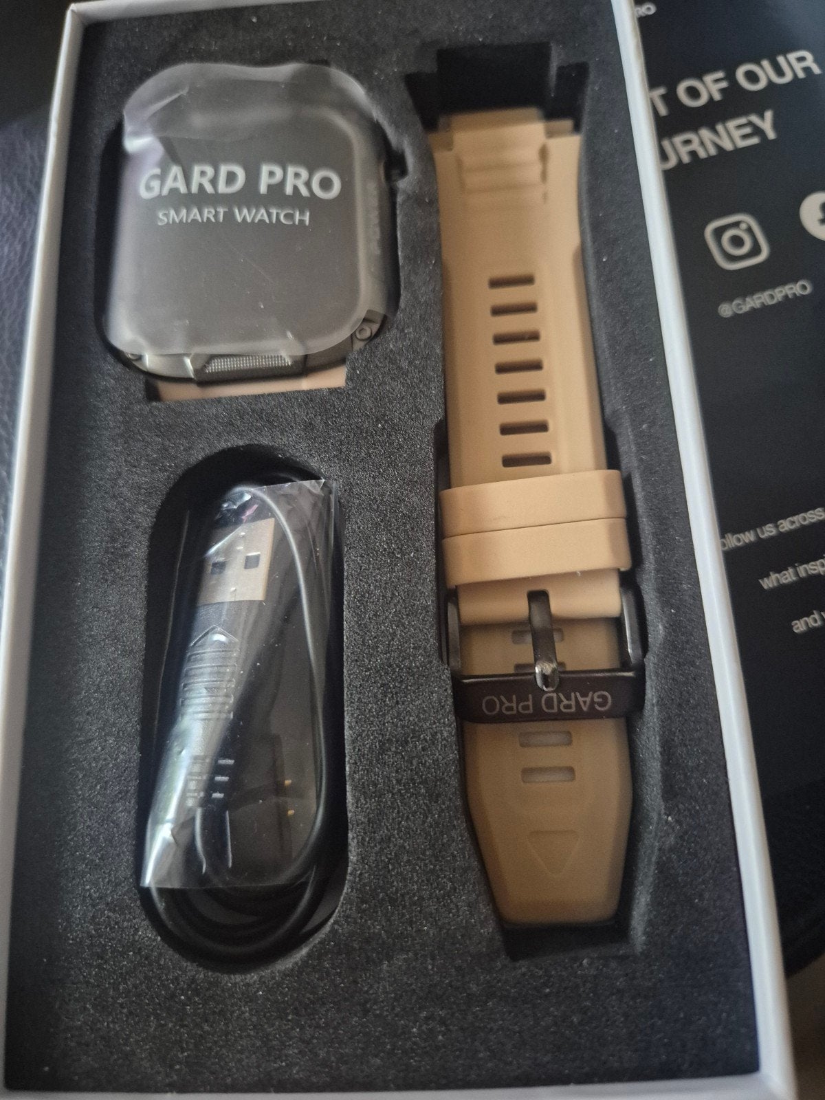 Gard Pro Smartwatch - Zo goed als nieuw, Ophalen, Zwart, Stappen, Zo goed als nieuw