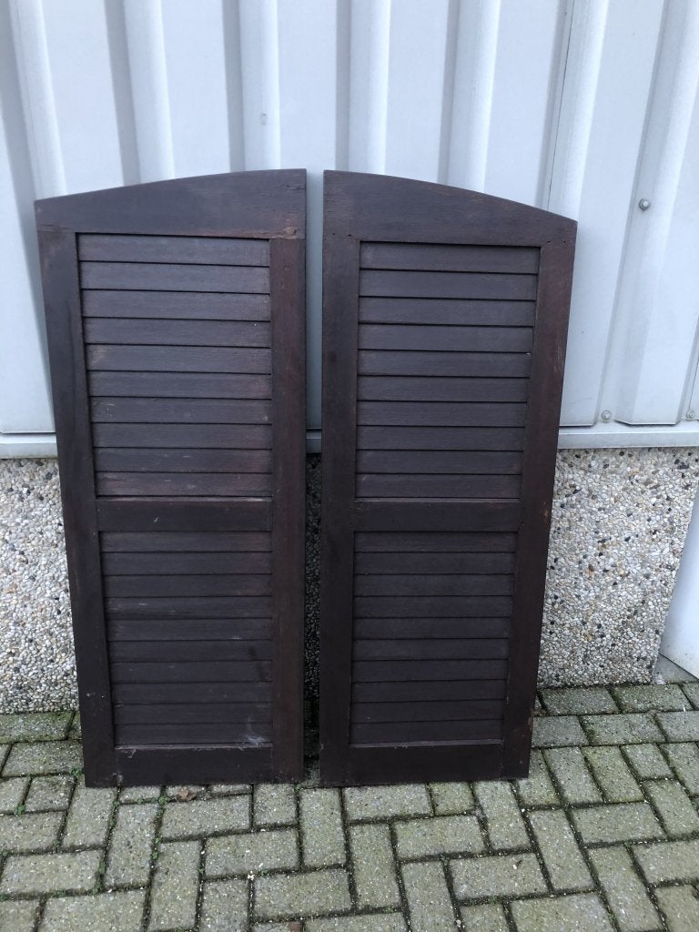 12 stuks getoogde meranti raamluiken, Doe-het-zelf en Verbouw, La belle porte, Jurgen.hoogenboezem@gmail.com, Minder dan 80 cm