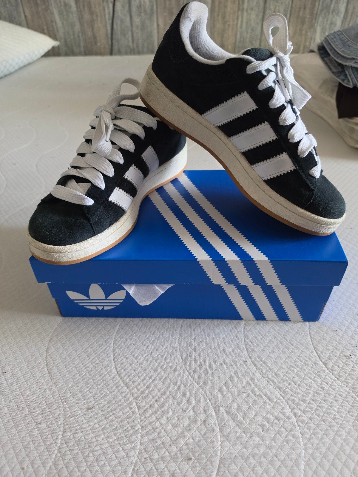 adidas campus maat 40 zwart, Ophalen of Verzenden, Zo goed als nieuw, Zwart, Sneakers of Gympen