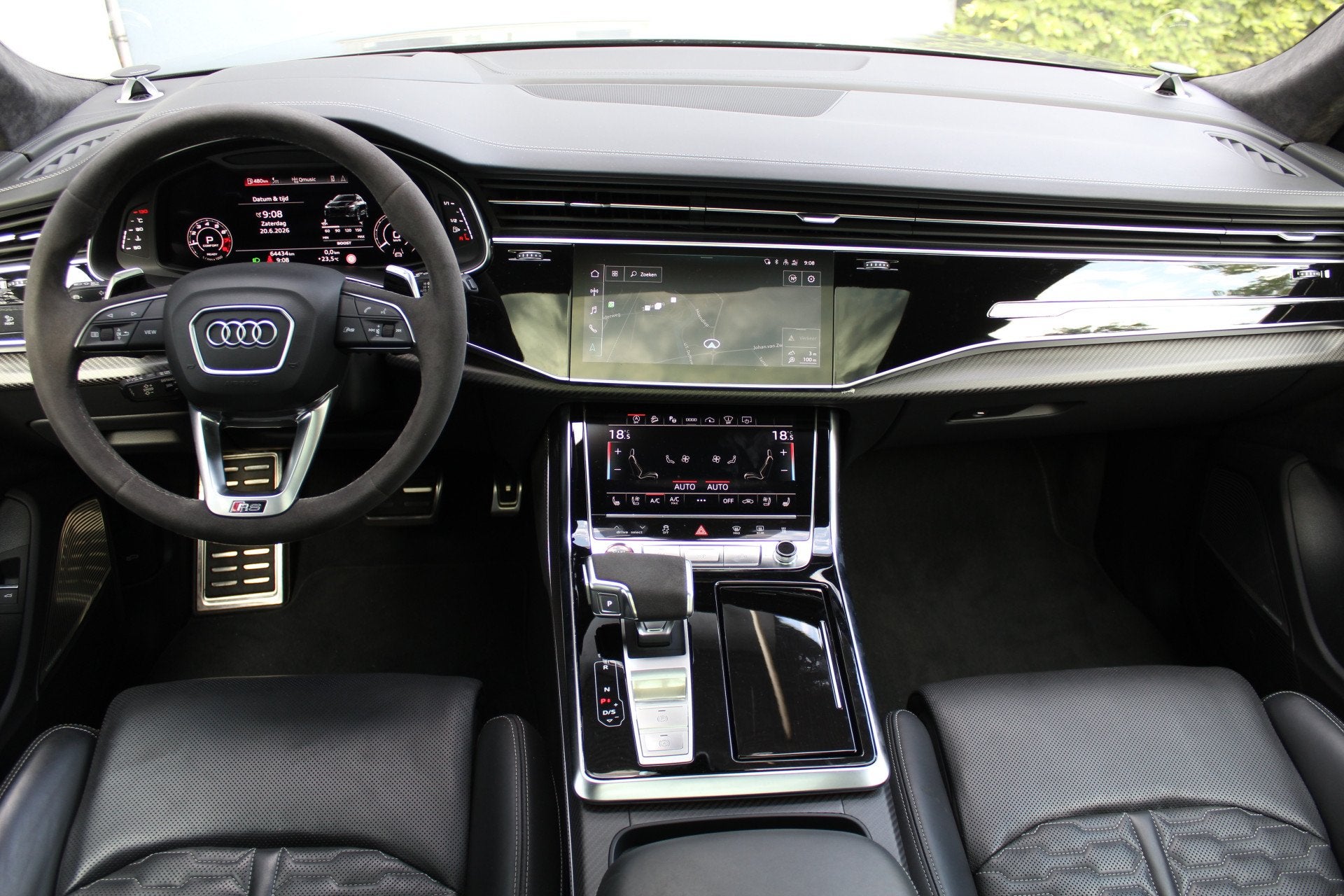 Audi Q8 4.0 TFSI RS Q8 quattro 600pk | Panorama dak | Kerami, Auto's, Audi, Automaat, 12 maanden, Gebruikt, Leder