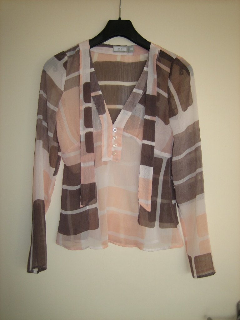 Nieuw! Zijden blouse ARCHIE PELL by Bruphils 34-36 snazzeys, Kleding | Dames, Nieuw, Maat 34 (XS) of kleiner, Achie Pell, Meerkleurig