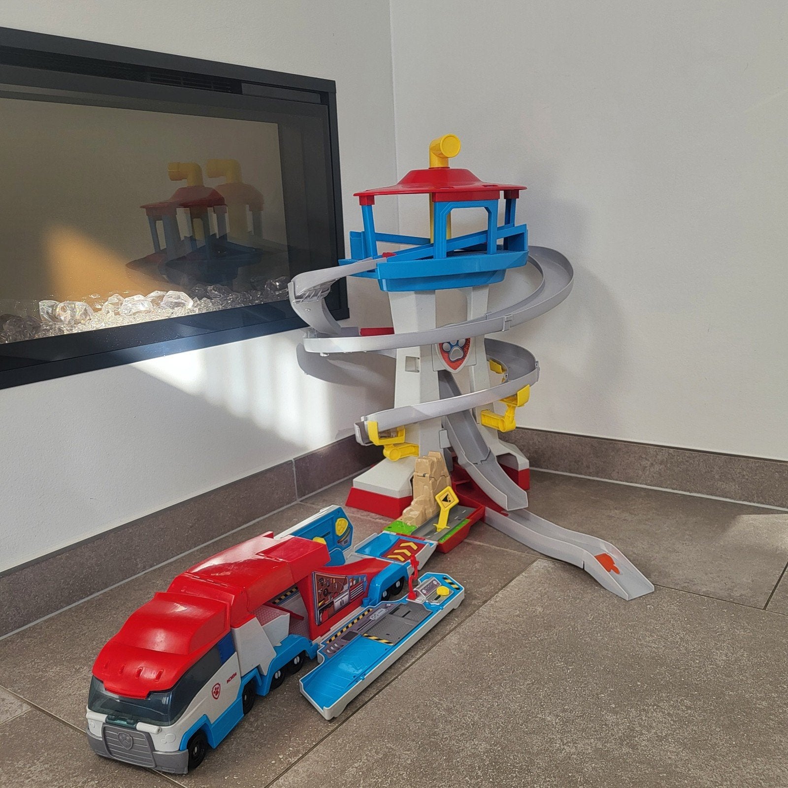 Paw Patrol Uitkijktoren en Patroller Voertuig Speelset, Ophalen of Verzenden, Gebruikt