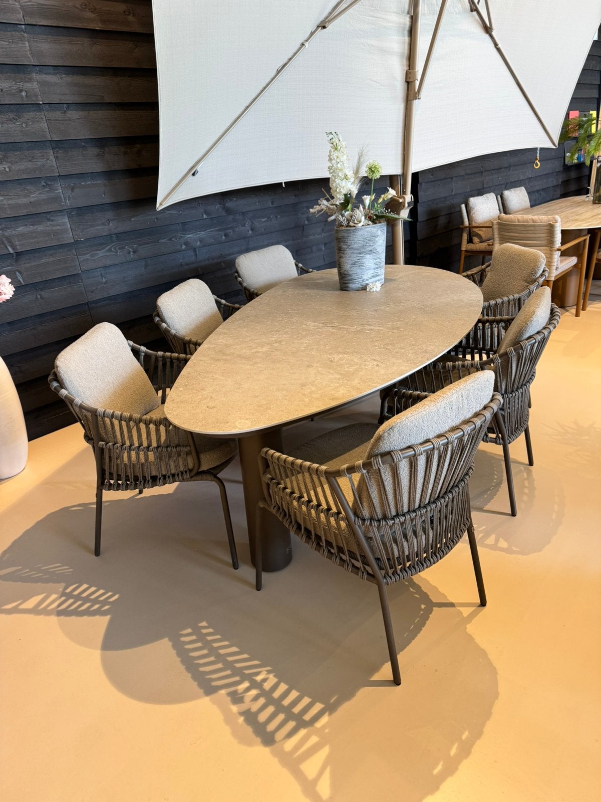Capalbio dining set 4 seasons outdoor winkel model, Ophalen, Zo goed als nieuw