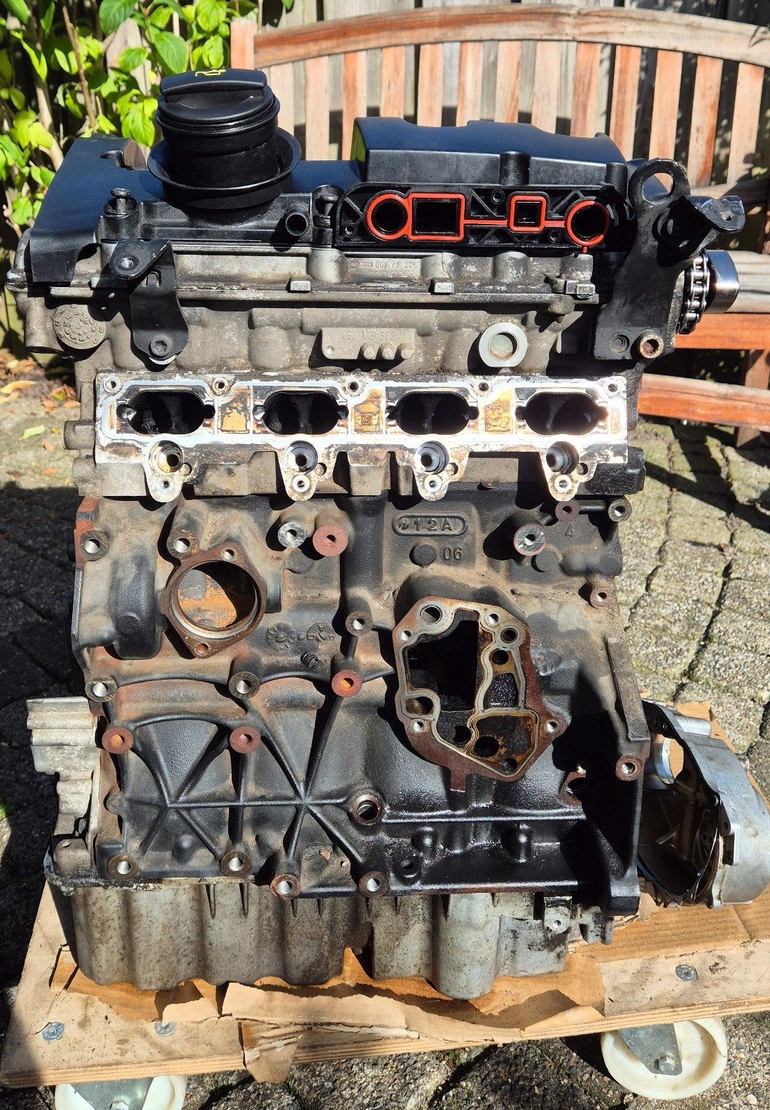 Seat leon 2.0 tfsi 185pk BWA schade motor voor onderdelen, Ophalen, Gebruikt, Seat