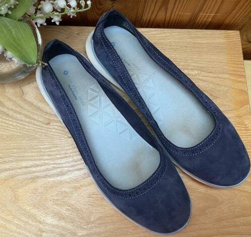 Hush Puppies maat 40, Blauw, Instappers, Ophalen of Verzenden, Zo goed als nieuw