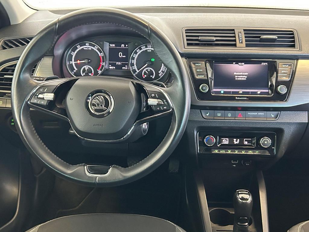 Skoda FABIA 1.0 TSI Style|GARANTIE|AUTOMAAT|CRUISE|STOELVERW, Auto's, Skoda, Gebruikt, Euro 6, 95 pk, Wit