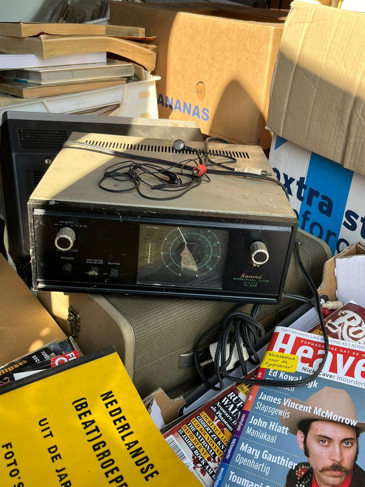 Sansui TU-555 Stereophonic radio ongeveer 1970, Ophalen, Niet werkend, Radio