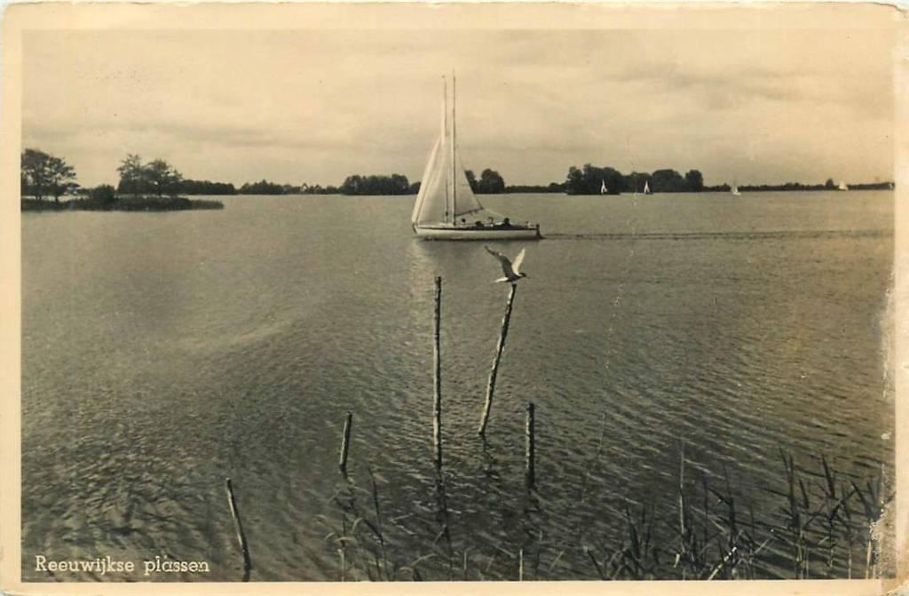 381-333-035 Reeuwijkse plassen, Verzenden, Voor 1920, Zuid-Holland