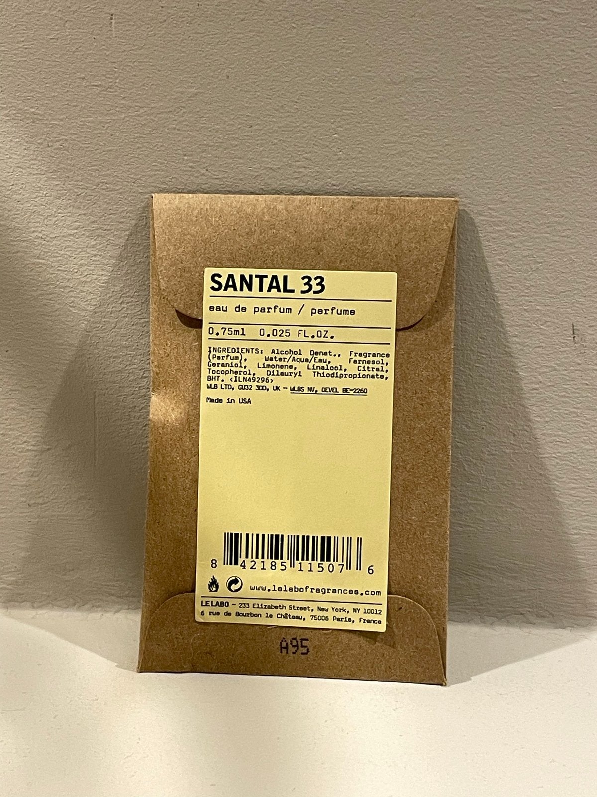 Le Labo Santal 33 Eau de Parfum - 0.75ml, Ophalen of Verzenden, Nieuw