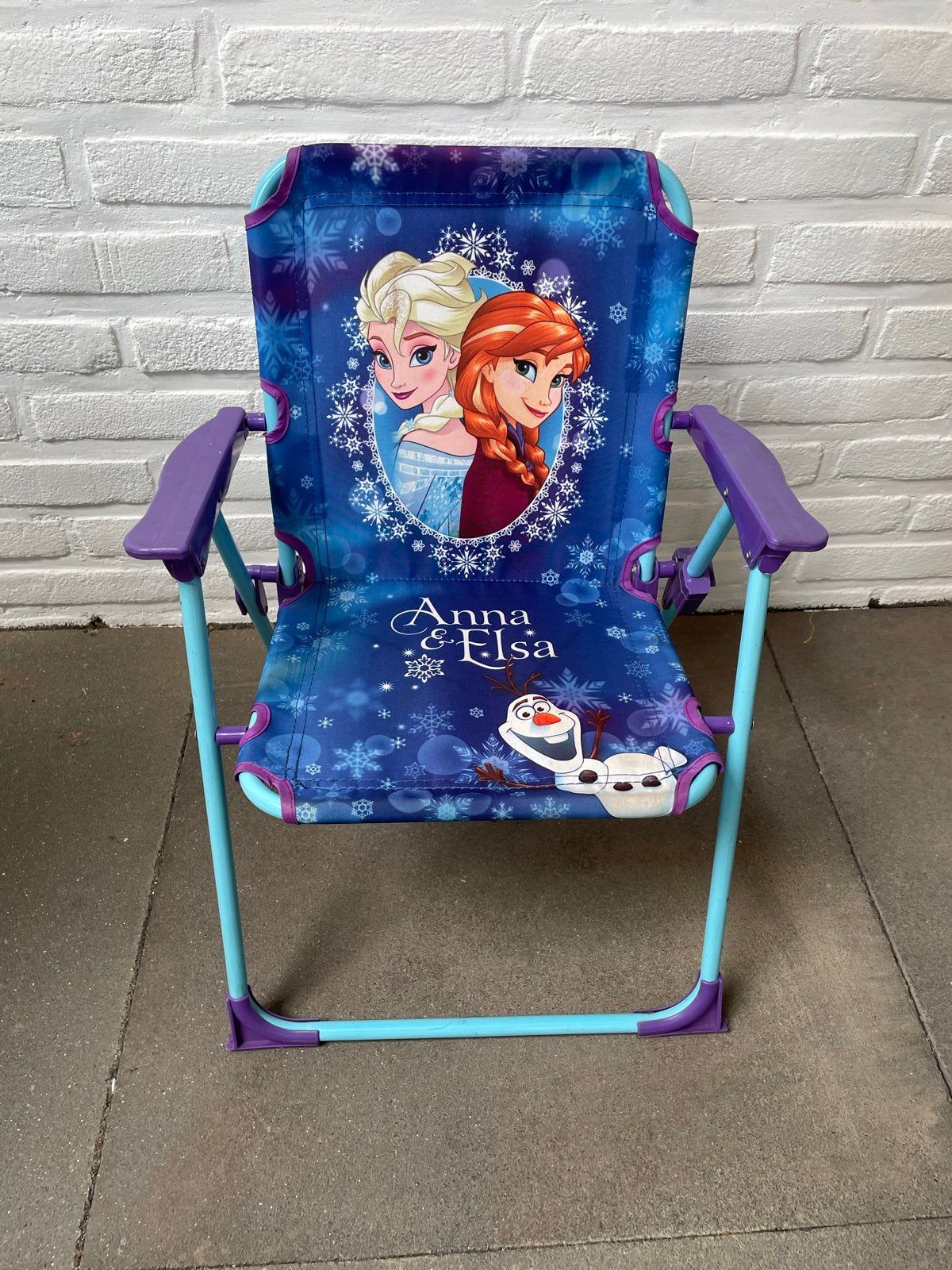 Frozen Anna & Elsa kinderstoel - perfect voor fans!, Ophalen, Gebruikt, Meisje